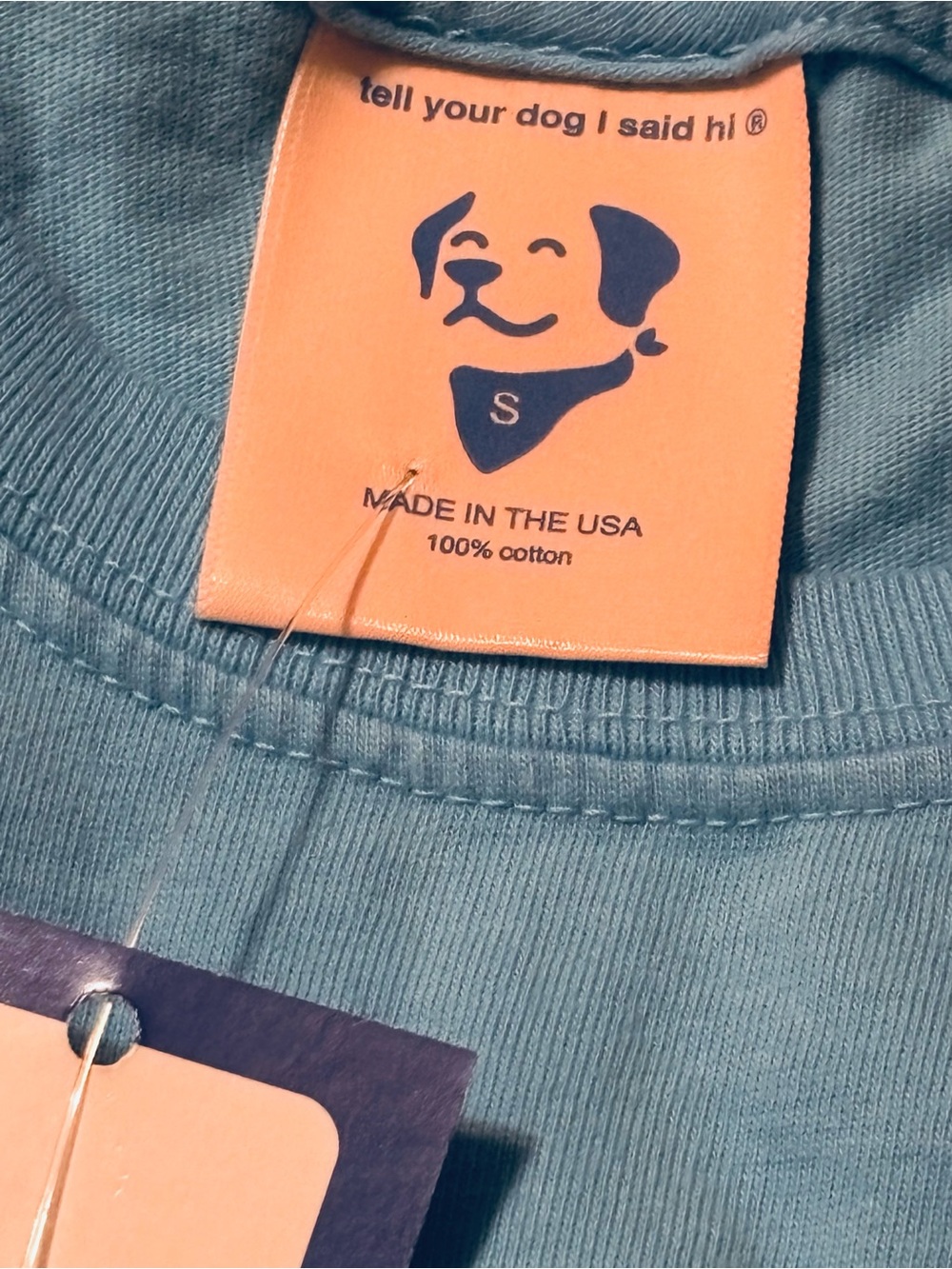 Tell Your Dog I Said Hi Light Blue Graphic Tee - Unbranded - Picture 6 of 6
